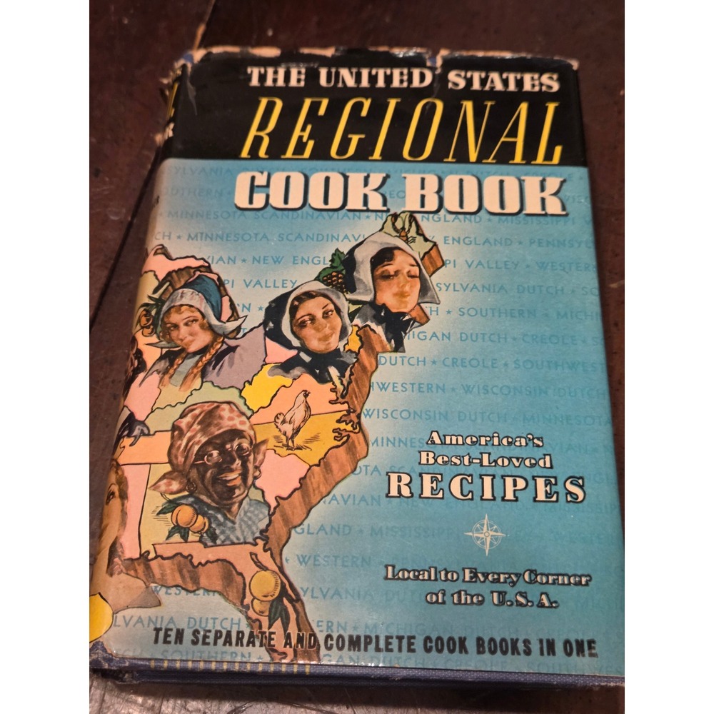 Consolidated Regional Cook Book 1947 Vintage Hardcover‎ Thumb Index
10 Sections
